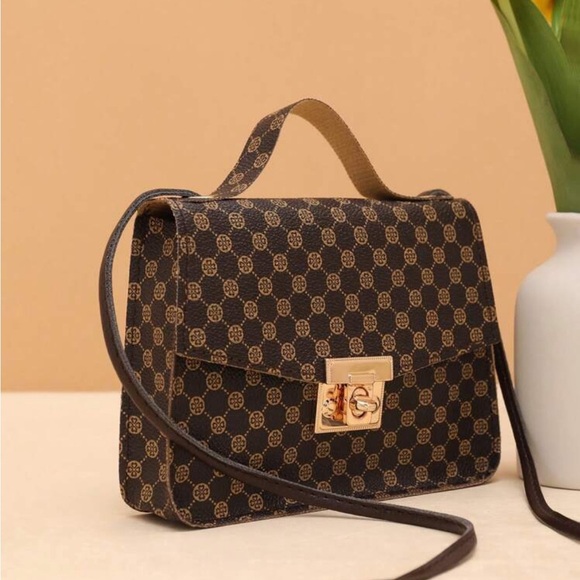 ⚠️Clearance Brown Patterned Crossbody Bag - Picture 3 of 6